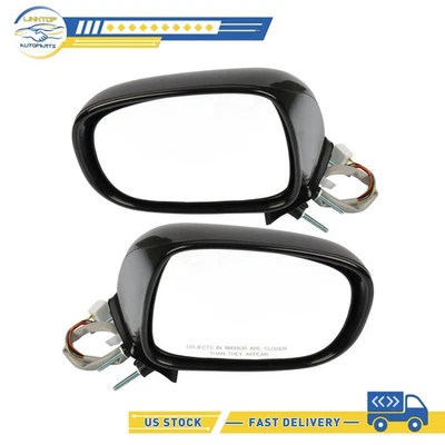 Espejos retrovisores térmicos eléctricos negros para Dodge Durango 2011-2014 luz de charco lado derecho+derecho Foto 1 de 4
