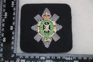 BRITISH ARMY BLACK WATCH CLOTH EMBROIDERED BLAZER BADGE - Picture 1 of 1