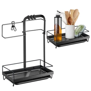 Kitchen Sink Caddy Organizer Sink Caddy Sponge Holder Rustproof Sponge CoDJo - Picture 1 of 12