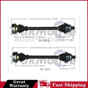 For 1990~1995 Audi 90 Quattro TrakMotive Front Left Front Right CV Axle Shaft - Picture 1 of 3