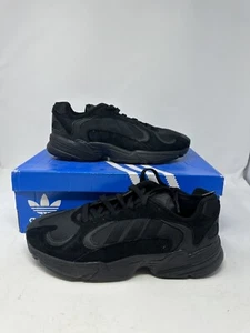 Brand New Adidas Yung-1 Triple Black Suede Chunky Trainers G27026 Men’s Size 10 - Picture 1 of 6