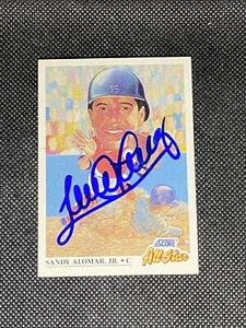 Sandy Alomar Jr Cleveland Indians 1991 Score Signed Auto Card #400 ~ COA - Picture 1 of 3