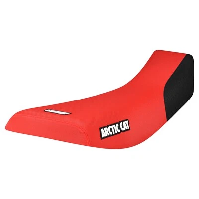 Cubierta de asiento Arctic Cat Bear Cat 250 300 400 454 500 1996-05 negro/rojo utilidad #219B Foto 1 de 4