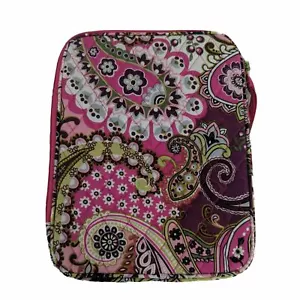 Vera Bradley Tablet Sleeve Zip Closure Retired Very Berry Paisley 12038 063 10x8 - Picture 1 of 6