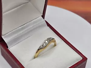 18ct Gold Vintage Diamond Ring, Hallmarked, Size P - Picture 1 of 10