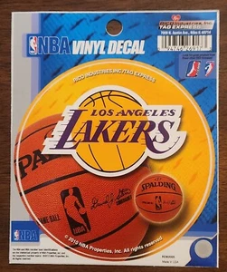 Los Angeles Lakers Decal Sticker Round 4.50 Inch Diameter - Picture 1 of 2