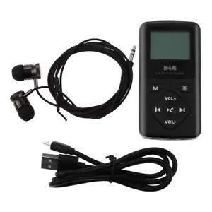 Portable Pocket Digital FM DAB/DAB+Radio+Earphone MP3 Bluetooth 4.0 Player Black - Picture 1 of 13