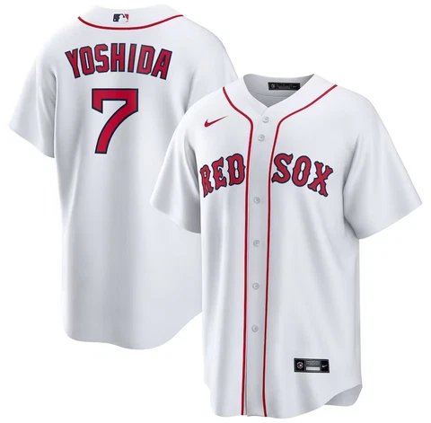Men's Boston Red Sox Masataka Yoshida White Home Official Replica Player Jersey Cover