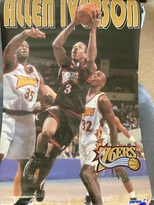 Allen Iverson Vintage Poster 1997 Starline 76ers Original - Picture 1 of 1