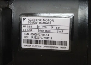Yaskawa Electric Motor New SGMGV-09ADA61 in stock with 12 Months Warranty