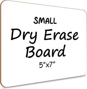 Small White Board Dry Erase Mini Whiteboard 5X7 Inch Small Dry Erase Board Marke - Picture 1 of 12