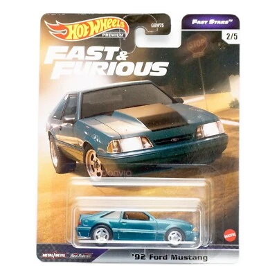 Hot Wheels Premium Fast & Furious Fast Stars '92 Ford Mustang    -Wear on Card - Image 1 of 4