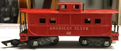 American Flyer #638--RED CABOOSE/Made USA 1950's--Restoration/Parts - Image 1 of 4