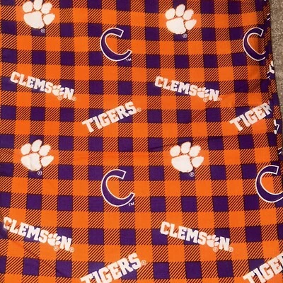 Clemson Fabric. 2 Yds X 44 In - Image 1 of 3