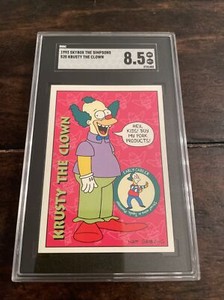 The Simpsons - 1993 Skybox Trading Cards #S20 KRUSTY THE CLOWN SGC 8.5