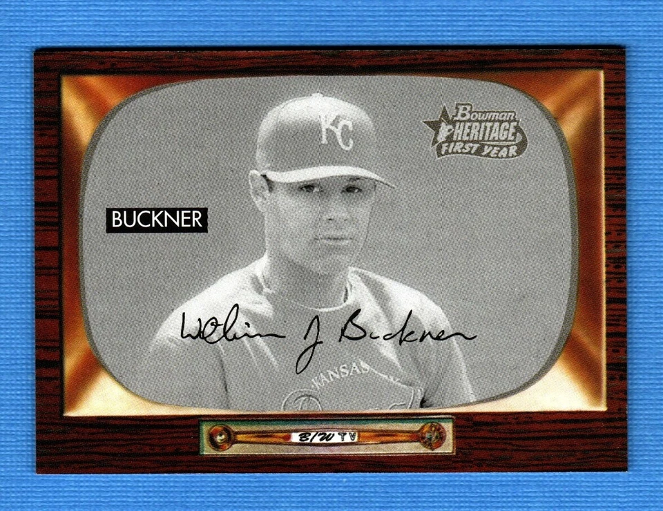 2004 Bowman Heritage Black and White #258 Billy Buckner Royals - Image 1 of 1