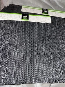 Family Chef New Textilene Placemats Set Of 4 New With Tags Grey 17.7”x 11.8” - Picture 1 of 4