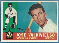 1960 Topps Baseball card # 527 Jose Valdivielso - Nm