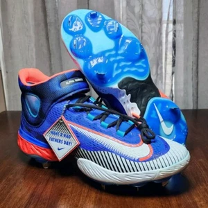 Nike Alpha Huarache Elite 4 Mid Father Day Baseball Cleats FD5517-400 Size 13.5 - Picture 1 of 12