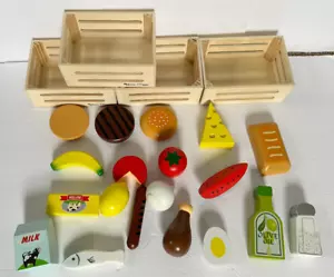 Melissa & Doug Grupos de Comida Madera Juego Comida 271 Juguete de Madera Tiempo de Juego - Imagen 1 de 9
