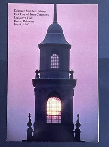 Programa de ceremonia del primer día de la estadidad de Delaware 1987 Sc# 2336 - Imagen 1 de 3
