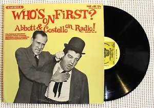 ABBOTT & COSTELLO Who's On First? RADIOLA 1974 Mono Comedy Radioplay LP VG++ - Picture 1 of 1