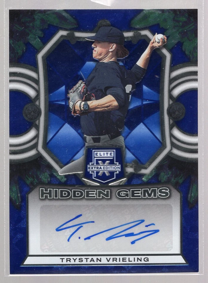* 2023 Panini Elite Extra Edition - Hidden Gems Blue Signatures TRYSTAN VRIELING - Image 1 of 2