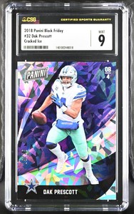 2018 Panini~Black Friday~DAK PRESCOTT~''Cracked Ice''~#15/25~CSG 9~Cowboys