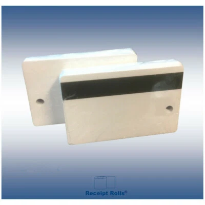 RECEIPT ROLLS 25 Magnetic Stripe Employee Swipe ID Cards for use in Micros Oracle POS Systems