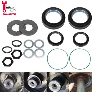 Front Axle Knuckle Tube Seal Kit & Thrust Washer Snap Ring for Ford F250 F350 - Picture 1 of 24