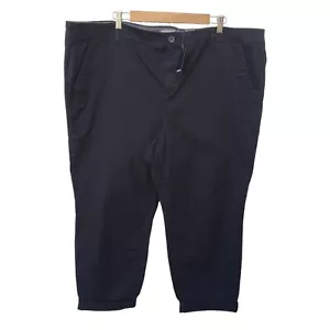 Torrid Crop Chino Stretch Twill Mid-Rise Pants Womens Cotton Size 26 Casual NWT - Picture 1 of 11