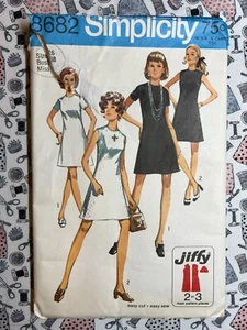Simplicity Sewing Pattern 8682 Misses' Jiffy Dress Size 16 Bust 38 Cut Complete - Picture 1 of 3