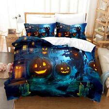 Happy Halloween Quilt Duvet Cover Set Bed Linen Children King Soft