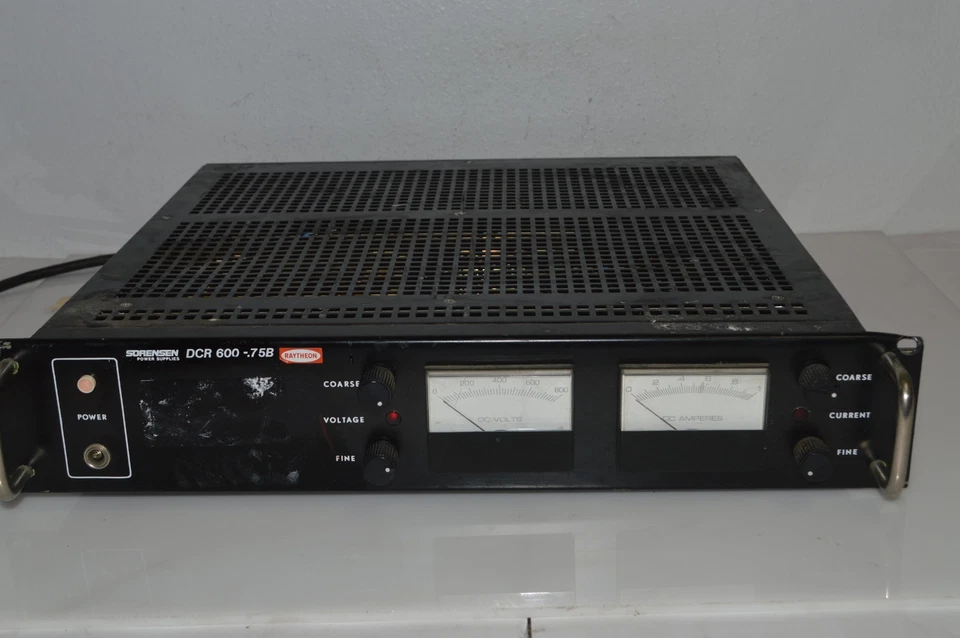 SORENSEN Power Supplies DCR 600-.75B 0-600V 0-.75A  (AFF26) - Image 1 of 4