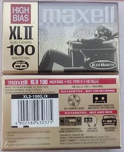 MAXELL XL II 100 Blank Audio Cassette Tape Original Made In Japan - Picture 1 of 2