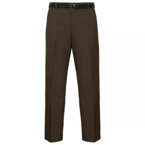 HERREN BÜROHOSE BUSINESS ARBEIT FREIZEIT SMART FORMELL GROSS PLUS GÜRTELTASCHE HOSE - Bild 1 von 15