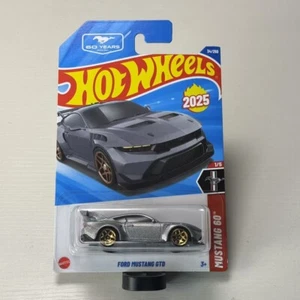 Hot Wheels Ford Mustang GTD Silver #34 Mainline 2025 Case B/C (InStock) New 60th - Picture 1 of 7