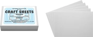 White Flex Plasticard Polystyrene Craft Sheets - 4"x6" - .060" thick - 25 Pack - Picture 1 of 1