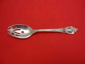 Eloquence by Lunt Sterling Silver Serving Spoon Pierced Original 8 1/2" - Picture 1 of 1