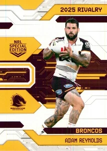 2025 Brisbane Broncos NRL TLA Special Edition Rivalry Card - Adam Reynolds - Picture 1 of 3