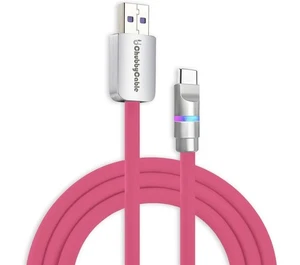 chubbycable Neon Fast Charge Cable with Smart Light RGB Color Gradual Light Up - Picture 1 of 3
