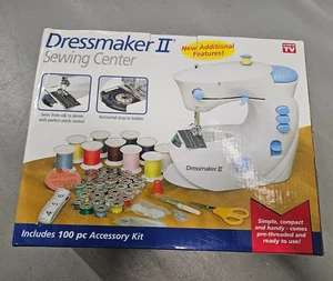Dressmaker II Sewing Center Compact Portable Sewing Machine As Seen On TV In Box - Foto 1 di 6