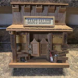 Vintage Enesco 70er Jahre Massivholz Sam' Saloon Wandbehang Schlüsselanhänger Made Japan - Bild 1 von 7