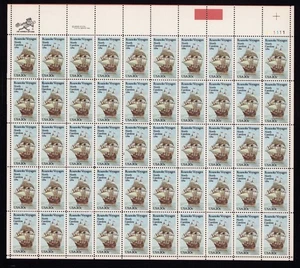 2093 Roanoke Voyages Bogen mit 50 20¢ Briefmarken postfrisch 1984 - Bild 1 von 4