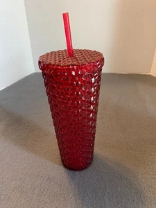 Vaso grande de diamantes estilo navideño de 23,5 oz diseño rojo - Imagen 1 de 1