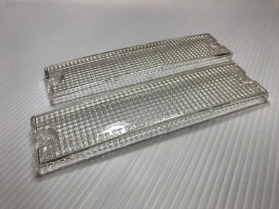 🚗 86-88 RX-7 CLEAR TURN SIGNAL LIGHT LENSES LH & RH FOR MAZDA FC3S FRONT BUMPER - Image 1 of 4