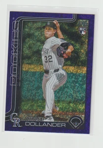 2025 Topps Update-Chase Dollander Rookie Purple Holo Foil /250-Colorado Rockies - Picture 1 of 1