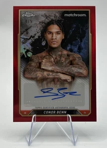 2024 Topps Chrome Boxing Conor Benn Auto Red Refractor /5 - Picture 1 of 2