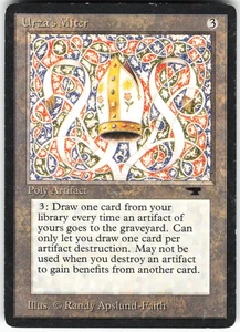 Urza's Miter R Antiquities ATQ Poly Artifact Regular MTG MP/HP - Picture 1 of 2