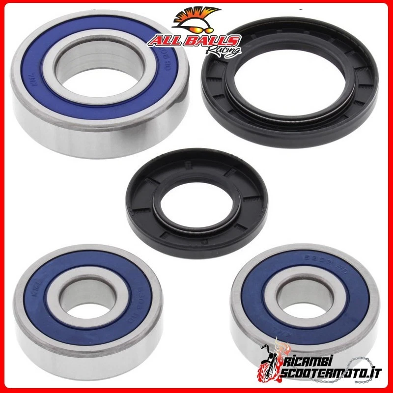 KIT CUSCINETTI RUOTA POSTERIORE ALL BALLS KAWASAKI ZX1000 NINJA ZX10 1988-1990 2 — 第 1/1 张图片
